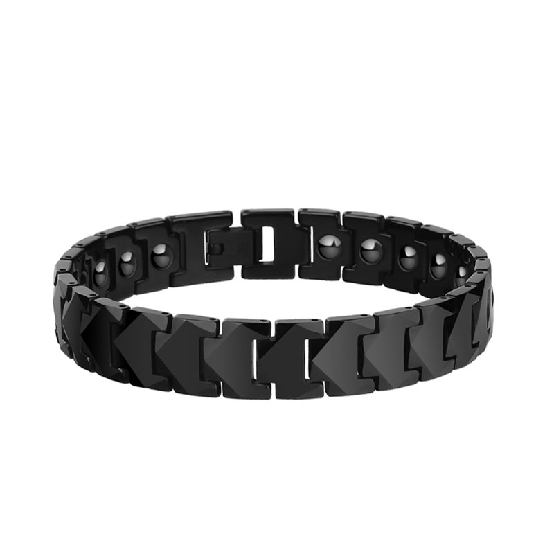 Black Mens Tungsten Bracelet 12mm (image for) Black Mens Tungsten Bracelet 12mm