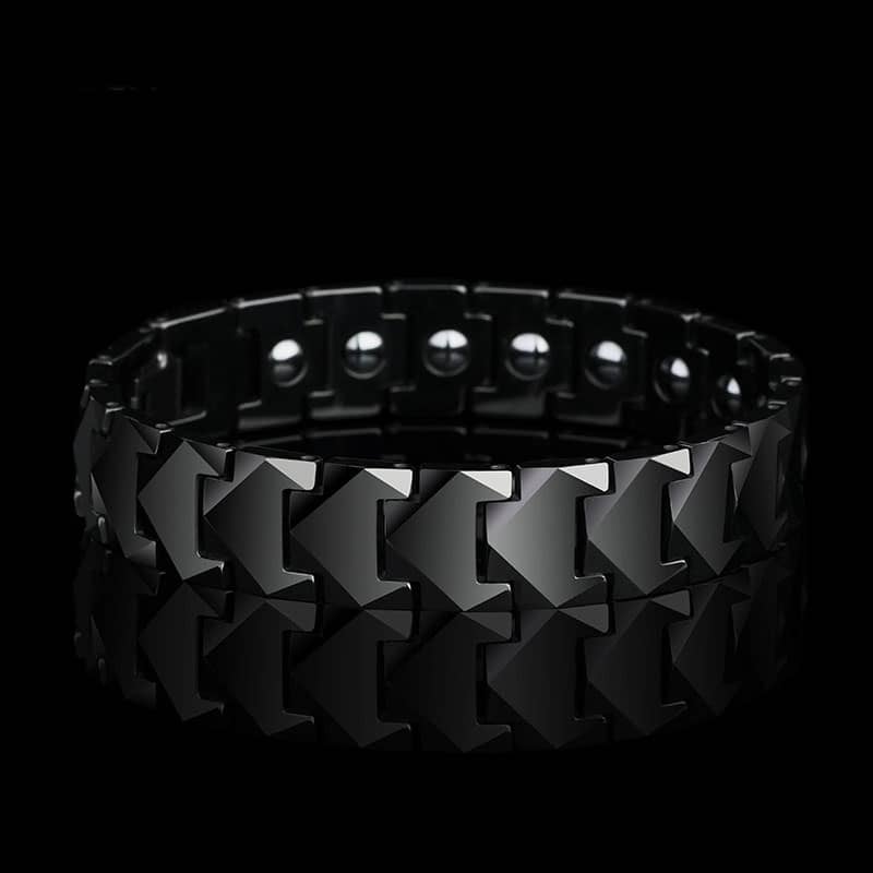 Black Mens Tungsten Bracelet 12mm (image for) Black Mens Tungsten Bracelet 12mm